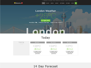 Our Works: UK Weather Website
