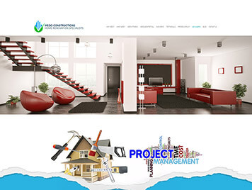 Our Works: Сonstruction Company Website